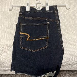 Never been worn, high waisted blue Jean shorts